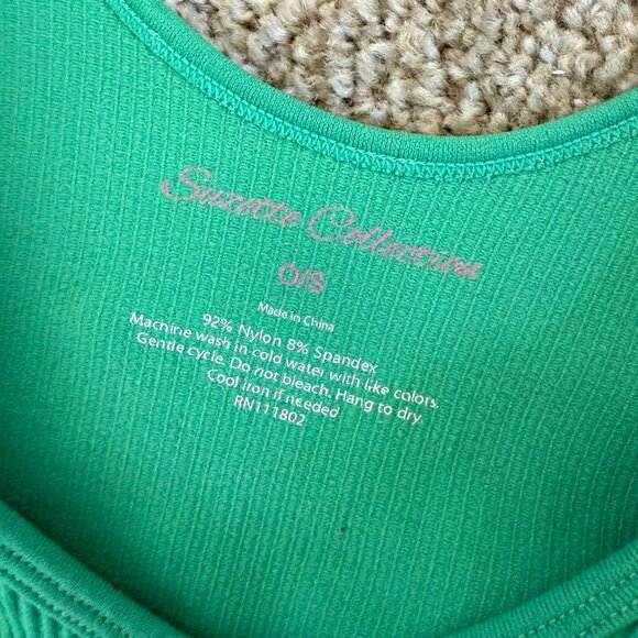 Suzette Collection Ribbed Cropped Tank Top - Picture 4 of 4